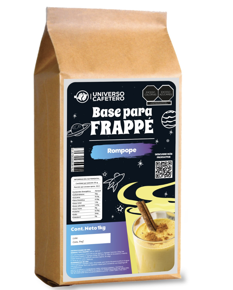 Polvo para bebidas sabor Rompope tradicional