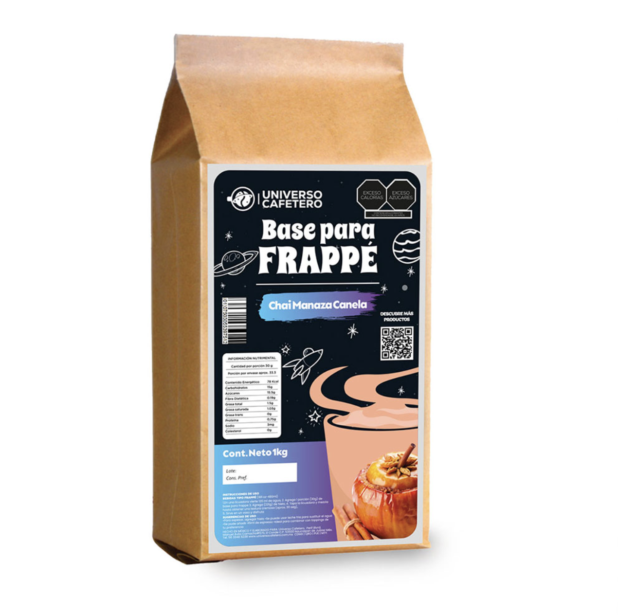 Polvo para bebidas sabor Chai Manzana canela