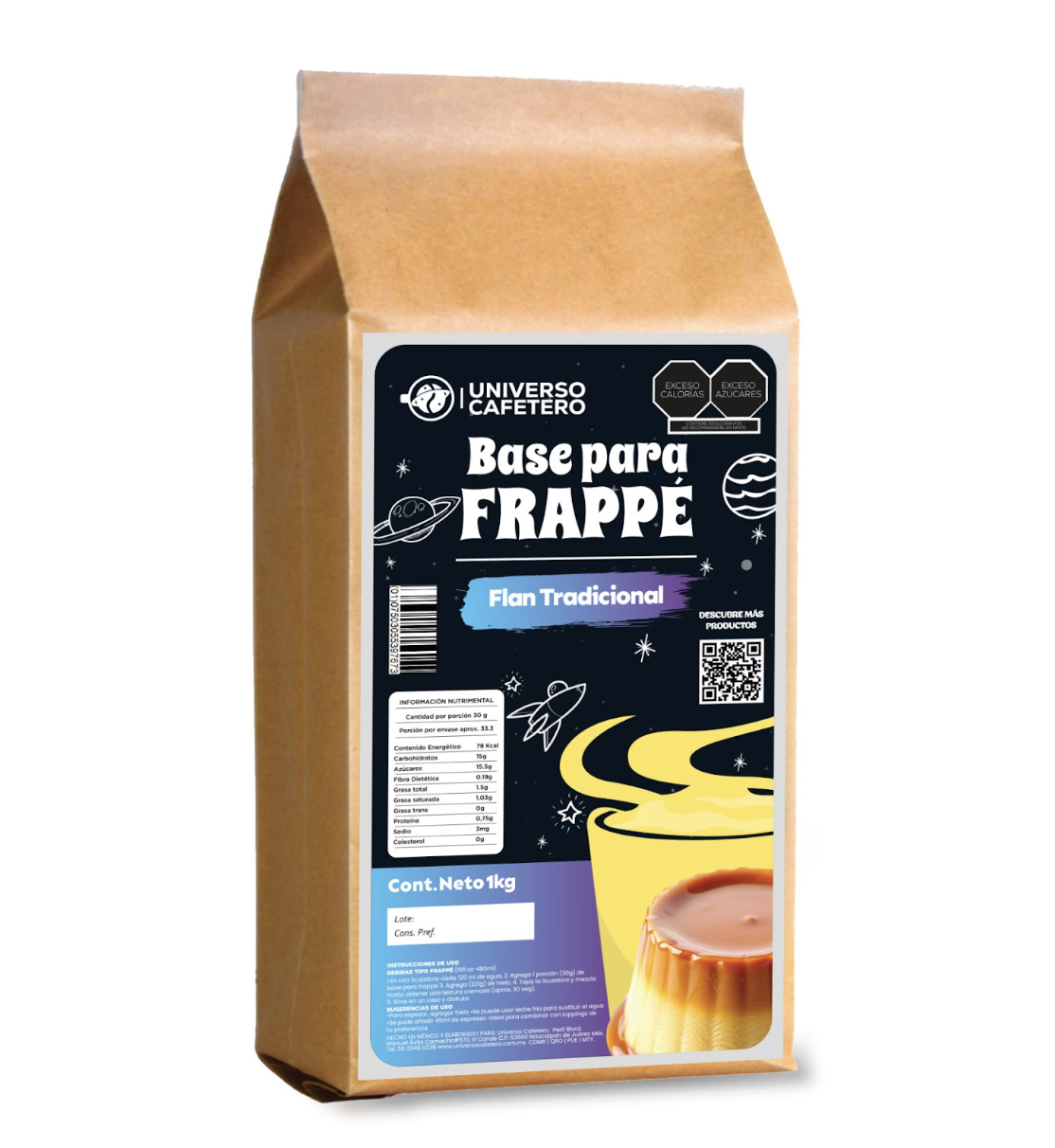 Polvo para bebidas Flan Tradicional