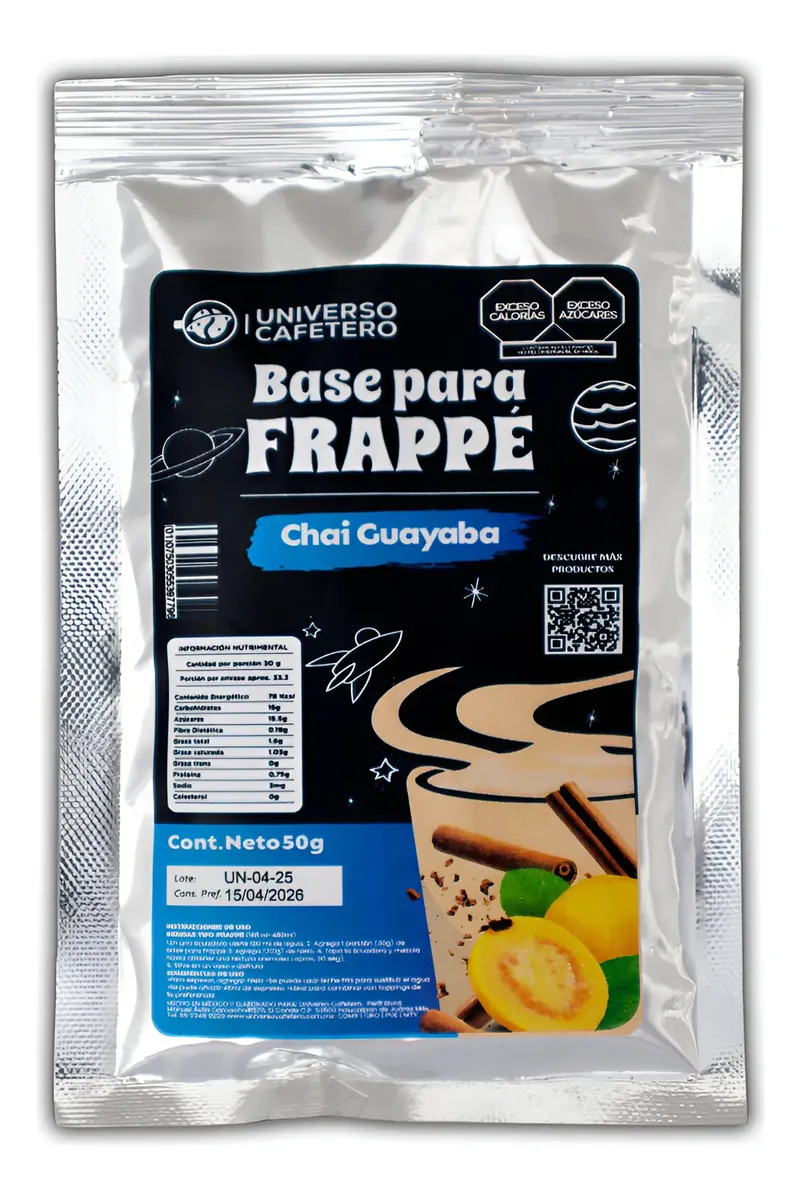 SOBRE BASE EN POLVO 16OZ/50GR CHAI GUAYABA