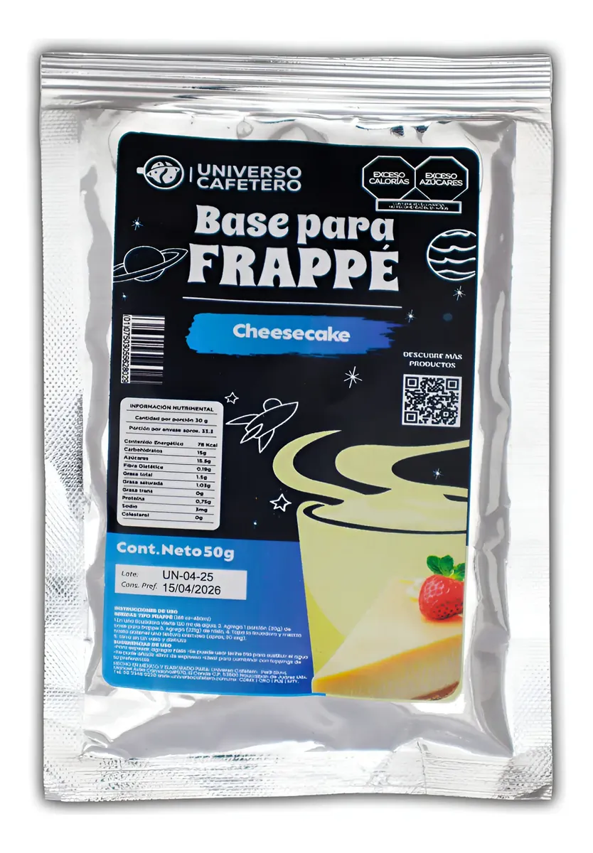 SOBRE BASE EN POLVO 16OZ/50GR CHESSECAKE