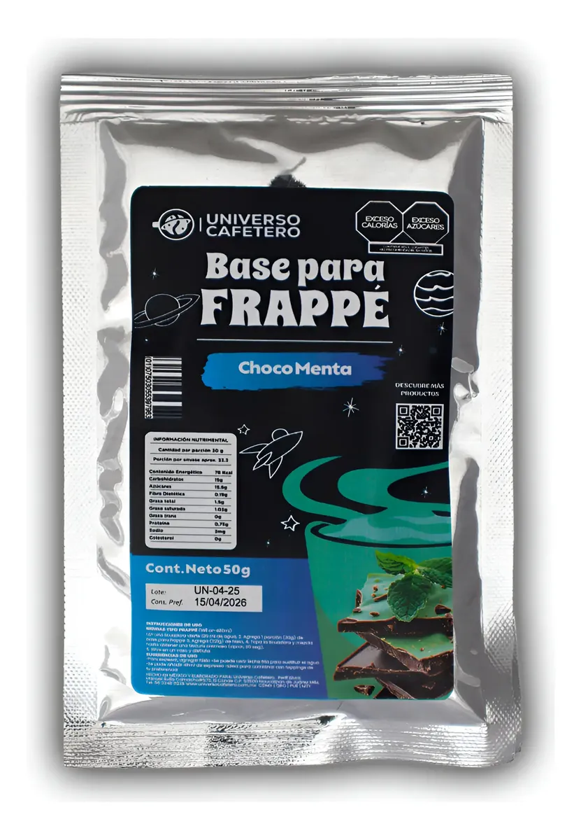 SOBRE BASE EN POLVO 16OZ/50G CHOCO MENTA