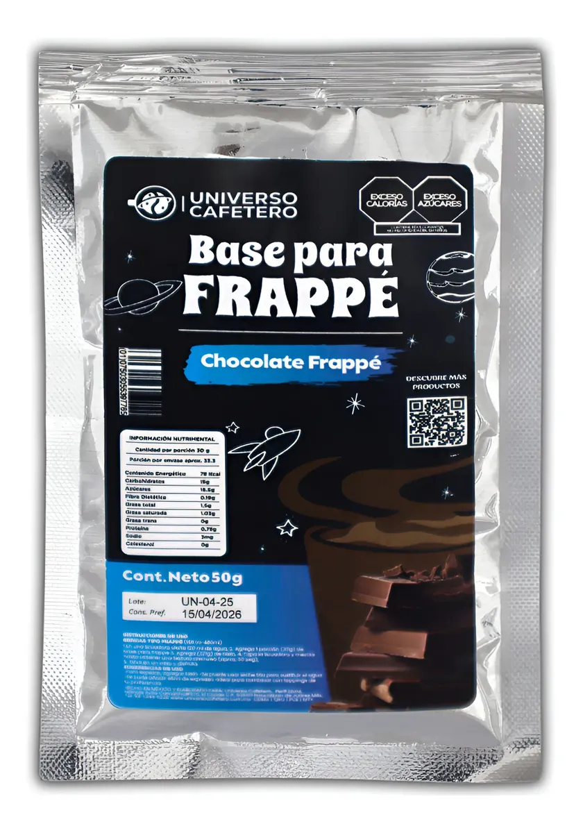 SOBRE BASE EN POLVO 16OZ/50GR CHOCOLATE