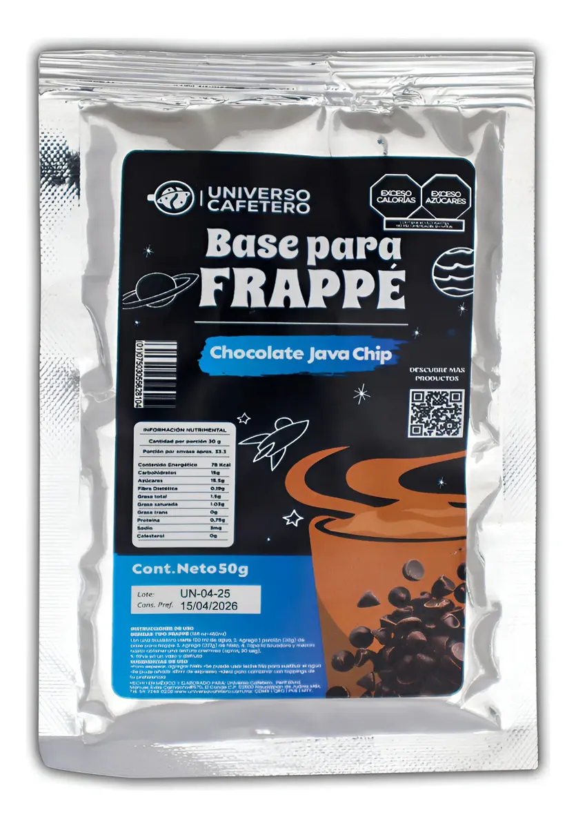 SOBRE BASE EN POLVO 16OZ/50GR JAVA CHIP