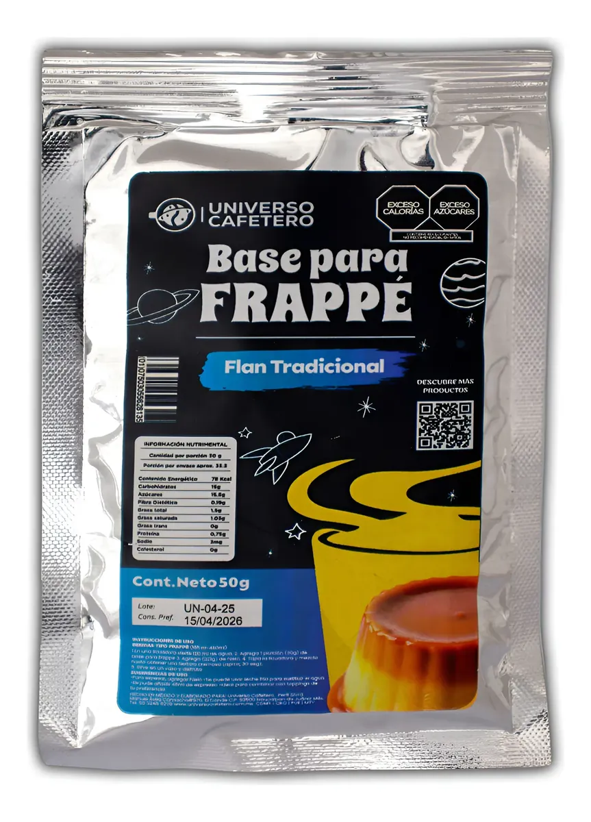 SOBRE BASE EN POLVO 16OZ/50GR FLAN TRADICIONAL