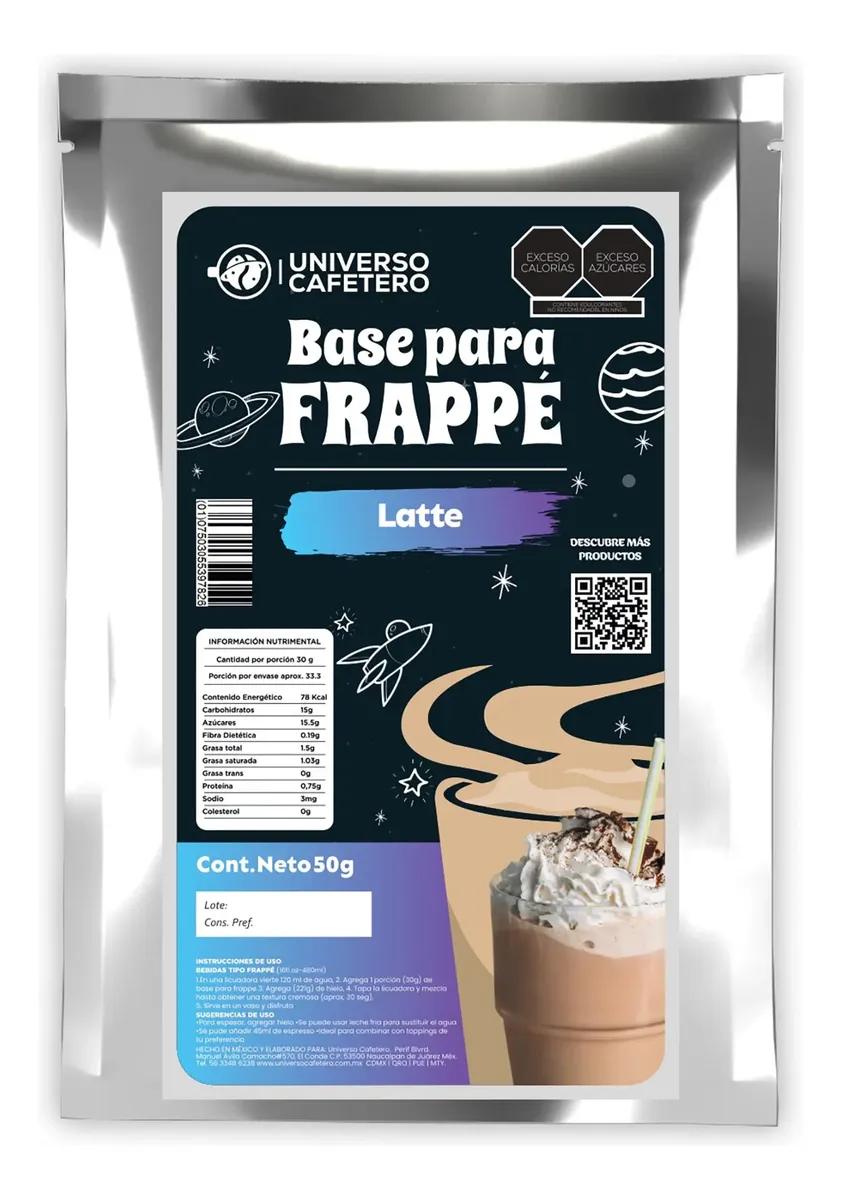 SOBRE BASE EN POLVO 16OZ/50GR LATTE