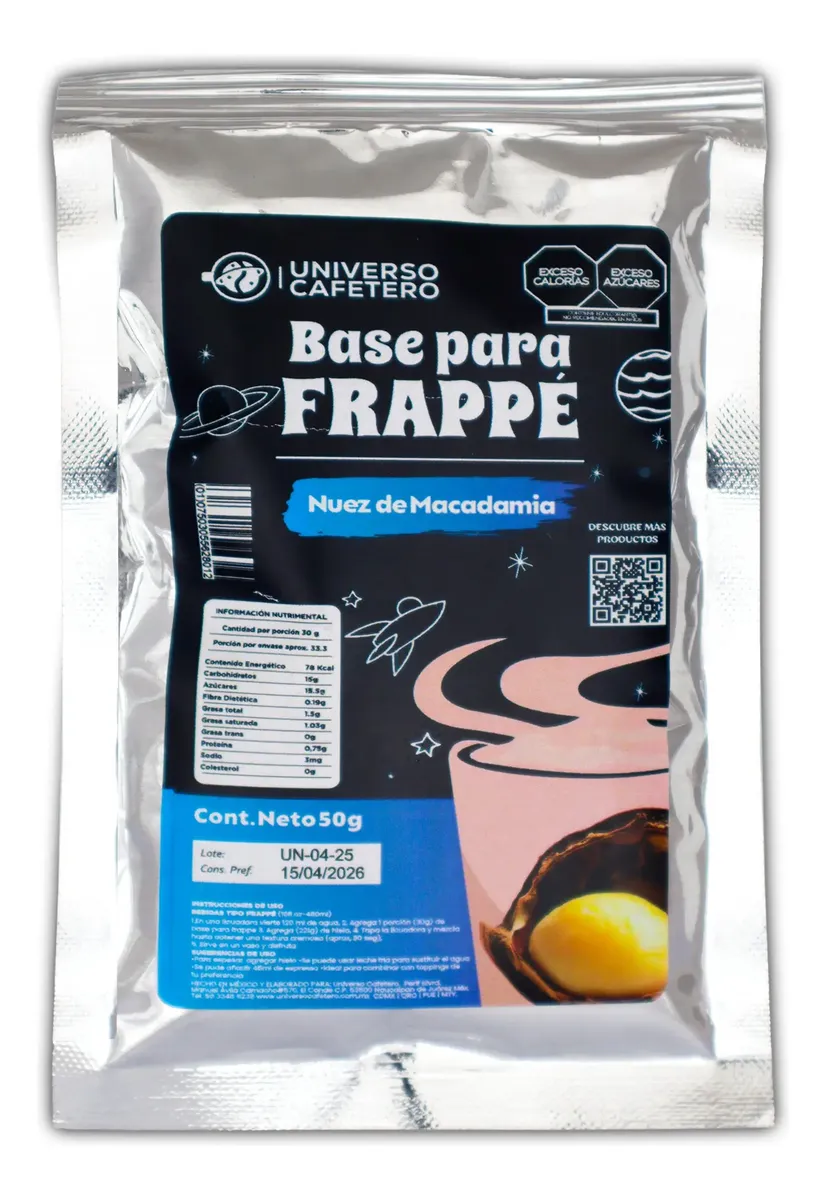 SOBRE BASE EN POLVO 16OZ/50GR NUEZ DE MACADAMIA