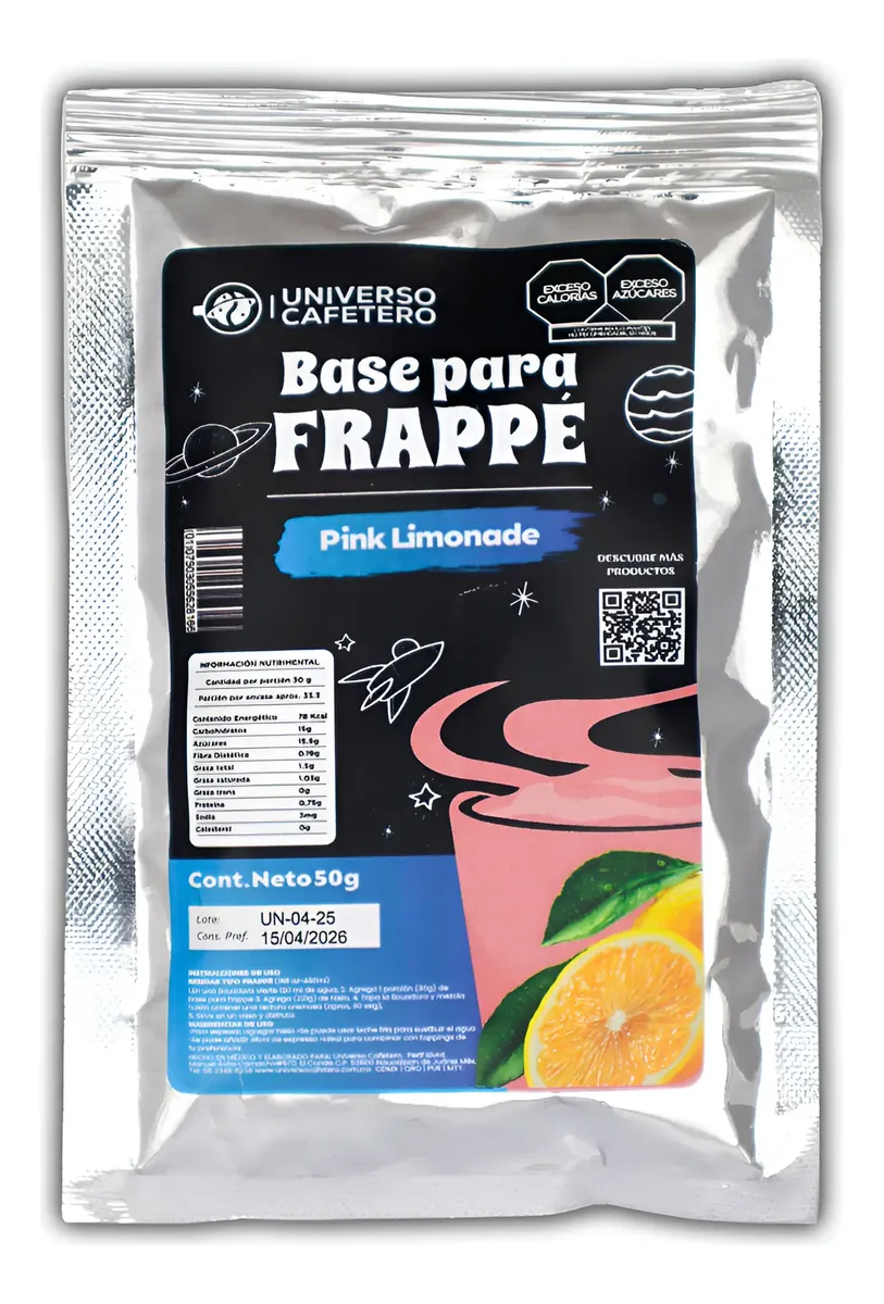 SOBRE BASE EN POLVO 16OZ/50GR PINK LIMONADE