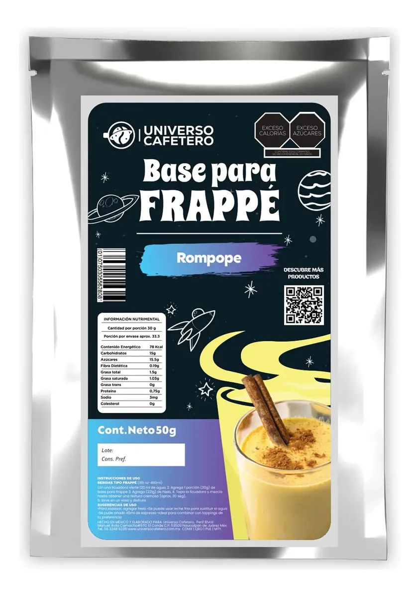 SOBRE BASE EN POLVO 16OZ/50GR ROMPOPE