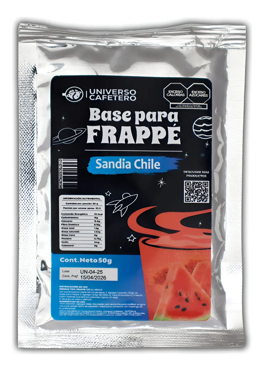 SOBRE BASE EN POLVO 16OZ/50GR SANDIA CHILE SLUSH