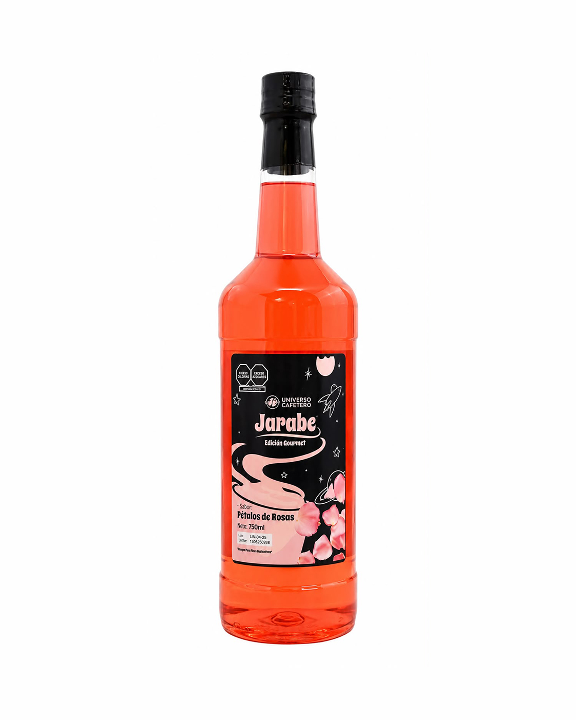 JARABE 750ML SABOR PÉTALO DE ROSAS