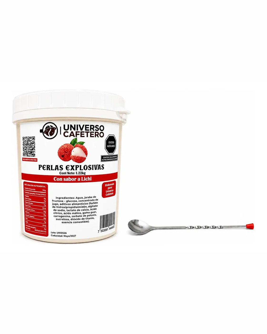 PERLAS EXPLOSIVAS 1.22KG SABOR LICHI
