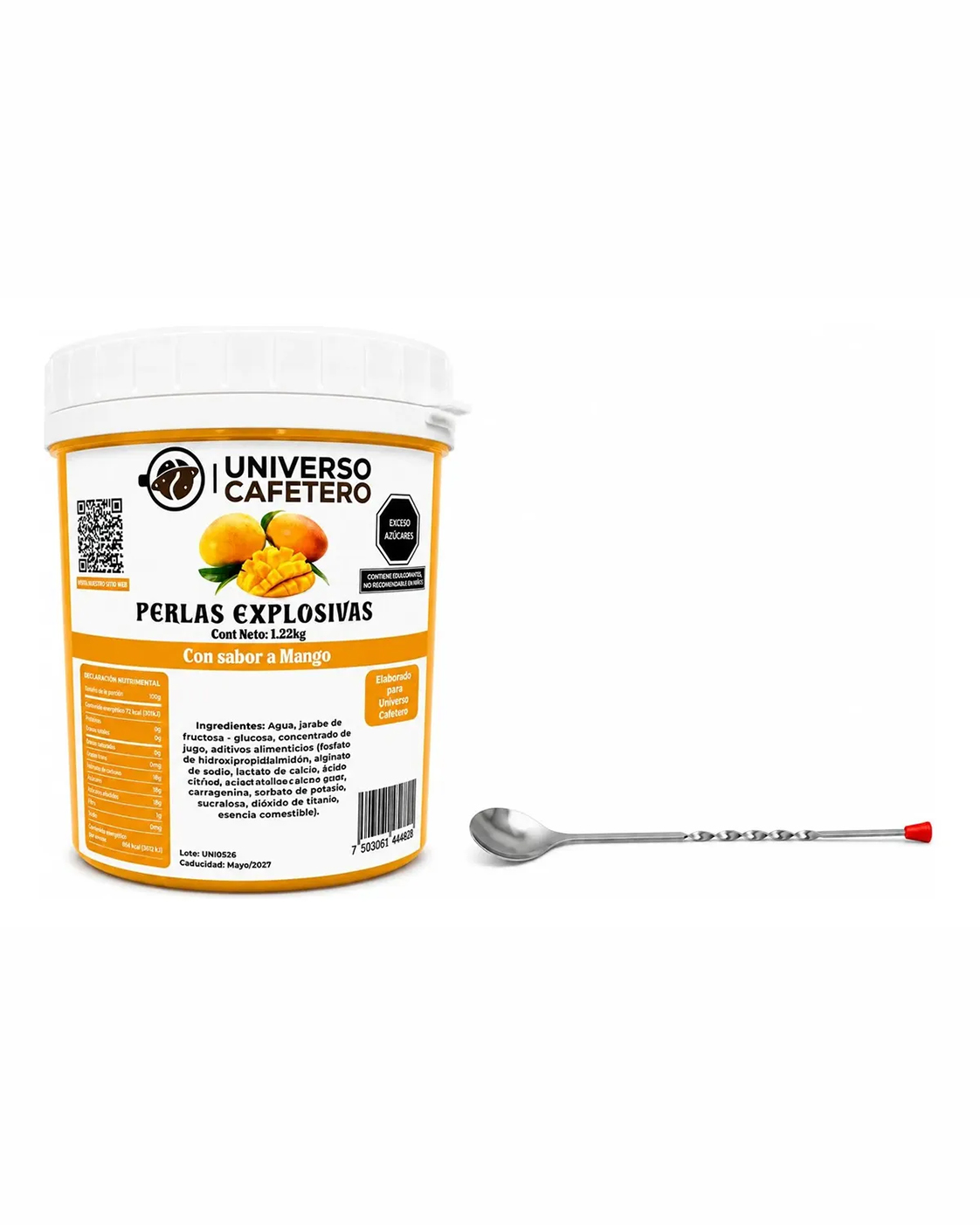 PERLAS EXPLOSIVAS 1.22KG SABOR MARACUYA