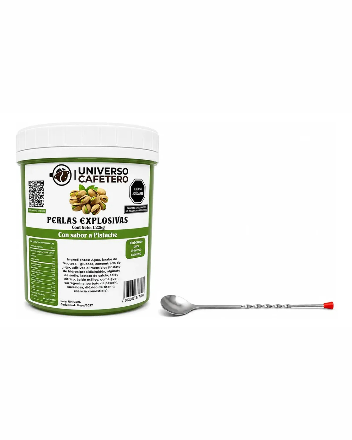 PERLAS EXPLOSIVAS 1.22KG SABOR PISTACHE