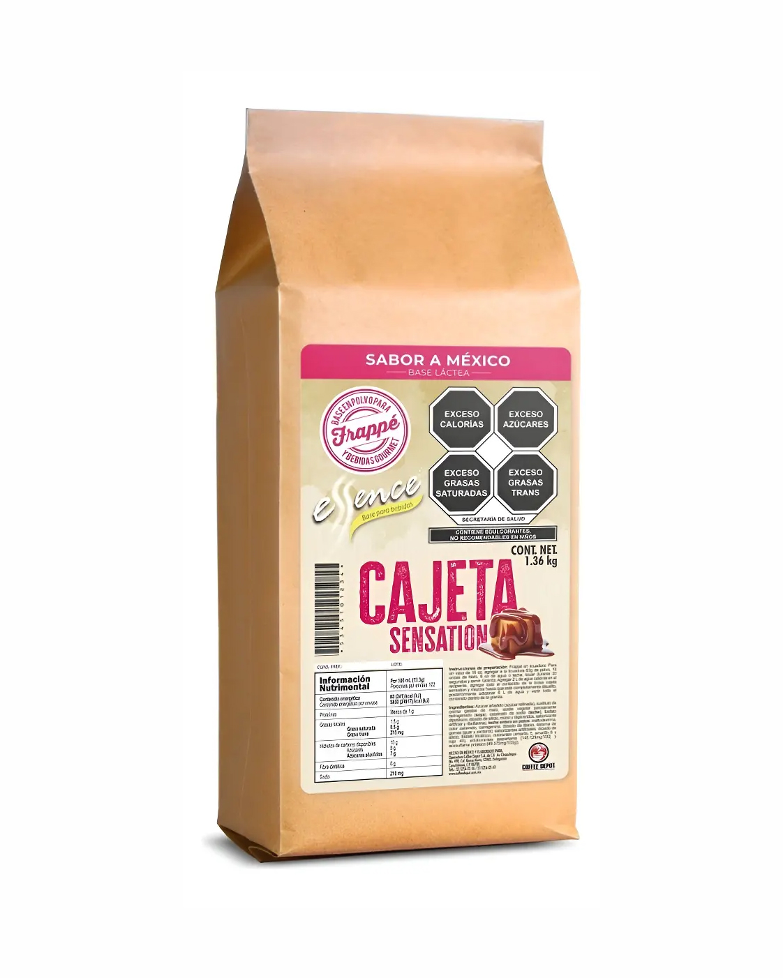 BASE PARA FRAPPE ESSENCE SABOR CAJETA 1.36 KG