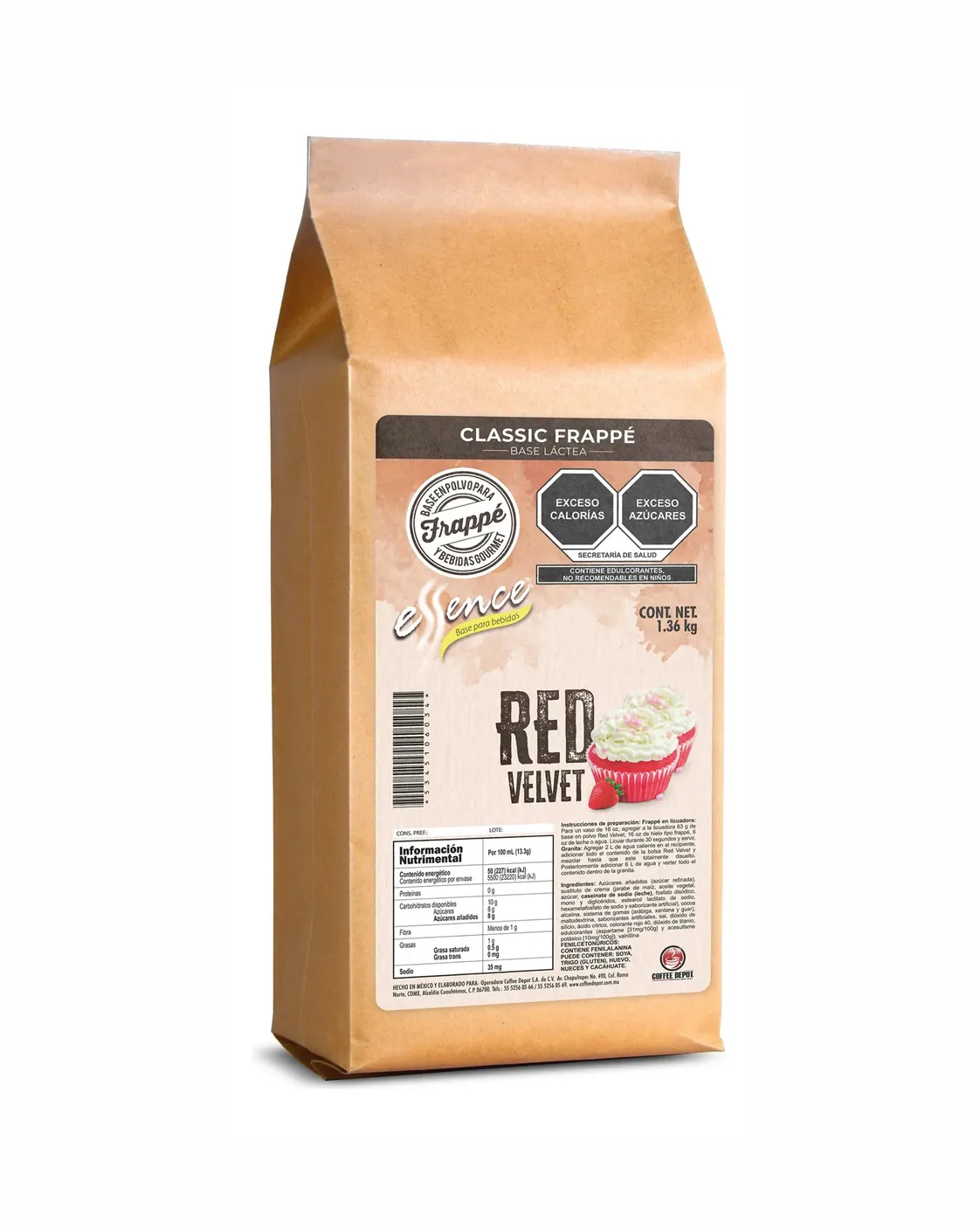 BASE PARA FRAPPE ESSENCE SABOR RED VELVET 1.36 KG