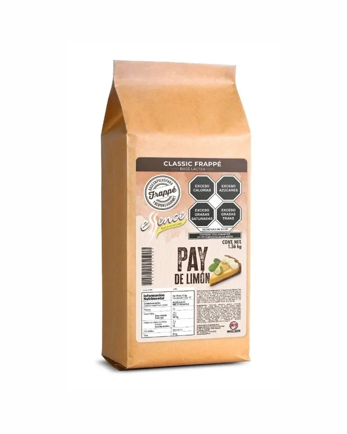 BASE PARA FRAPPE ESSENCE SABOR PAY DE LIMÓN 1.36 KG