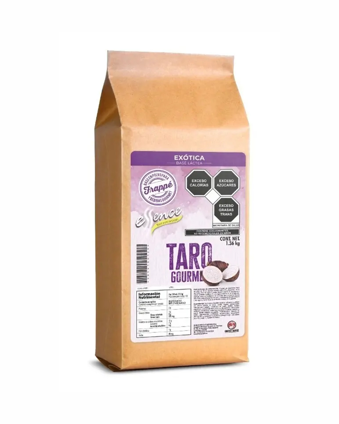 BASE PARA FRAPPE ESSENCE SABOR TARO 1.36 KG