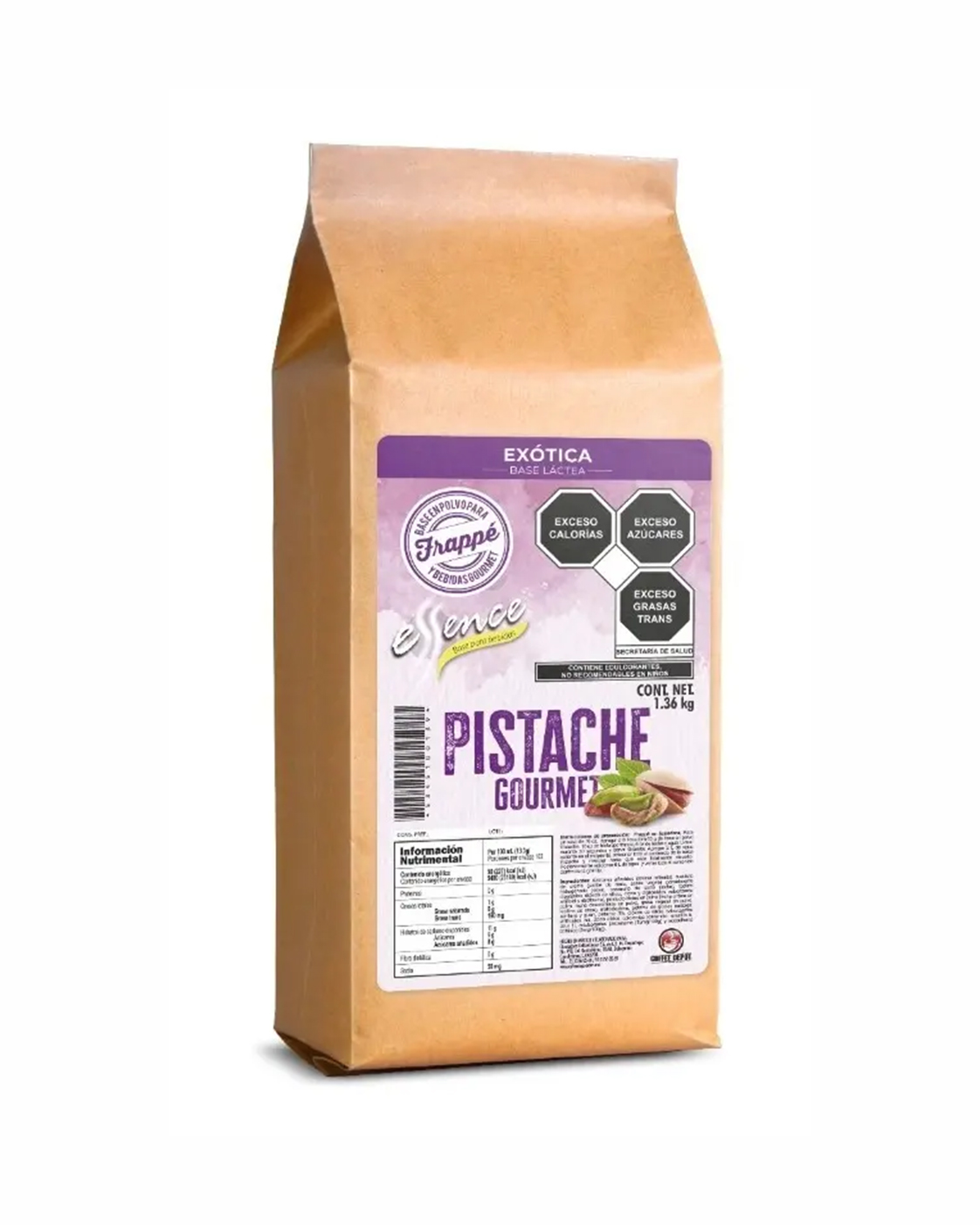 BASE PARA FRAPPE ESSENCE SABOR PISTACHE 1.36 KG