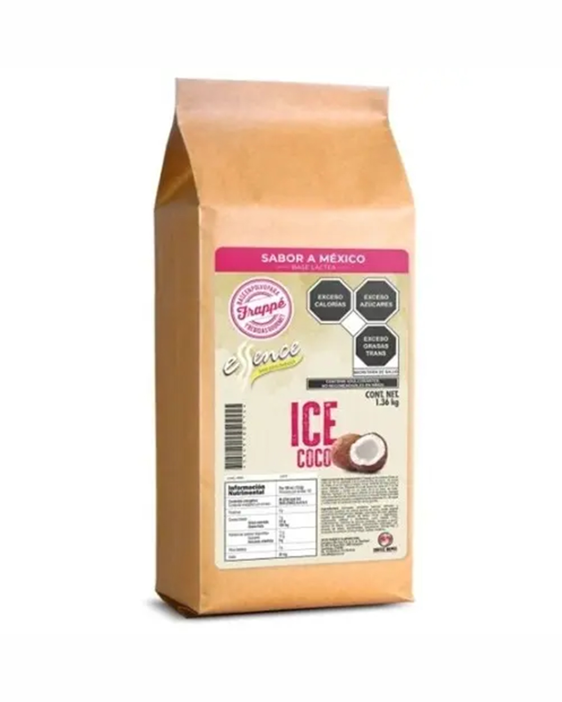 BASE PARA FRAPPE ESSENCE SABOR ICE COCO 1.36 KG