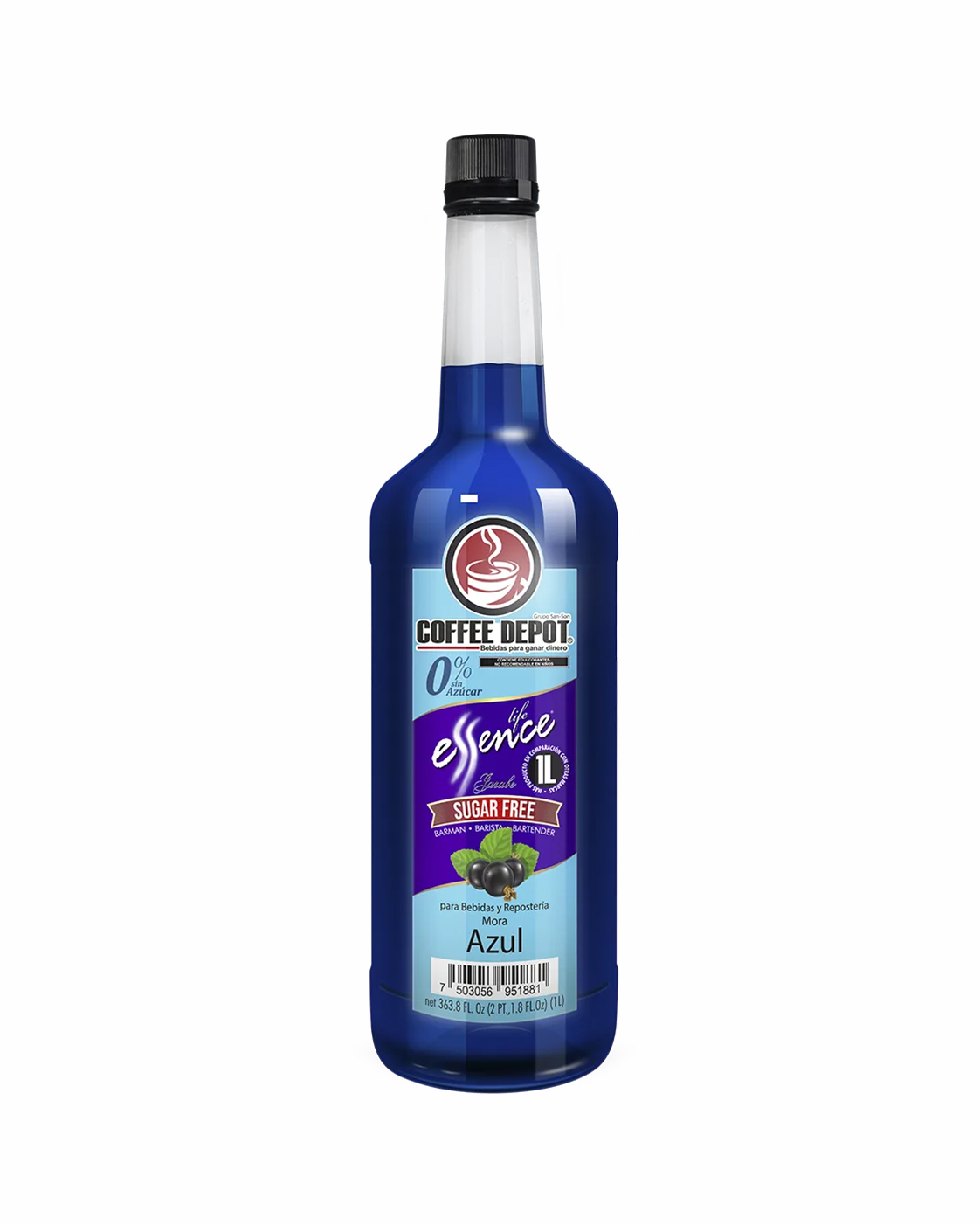 JARABE ESSENCE SUGAR FREE MORA AZUL 1 L