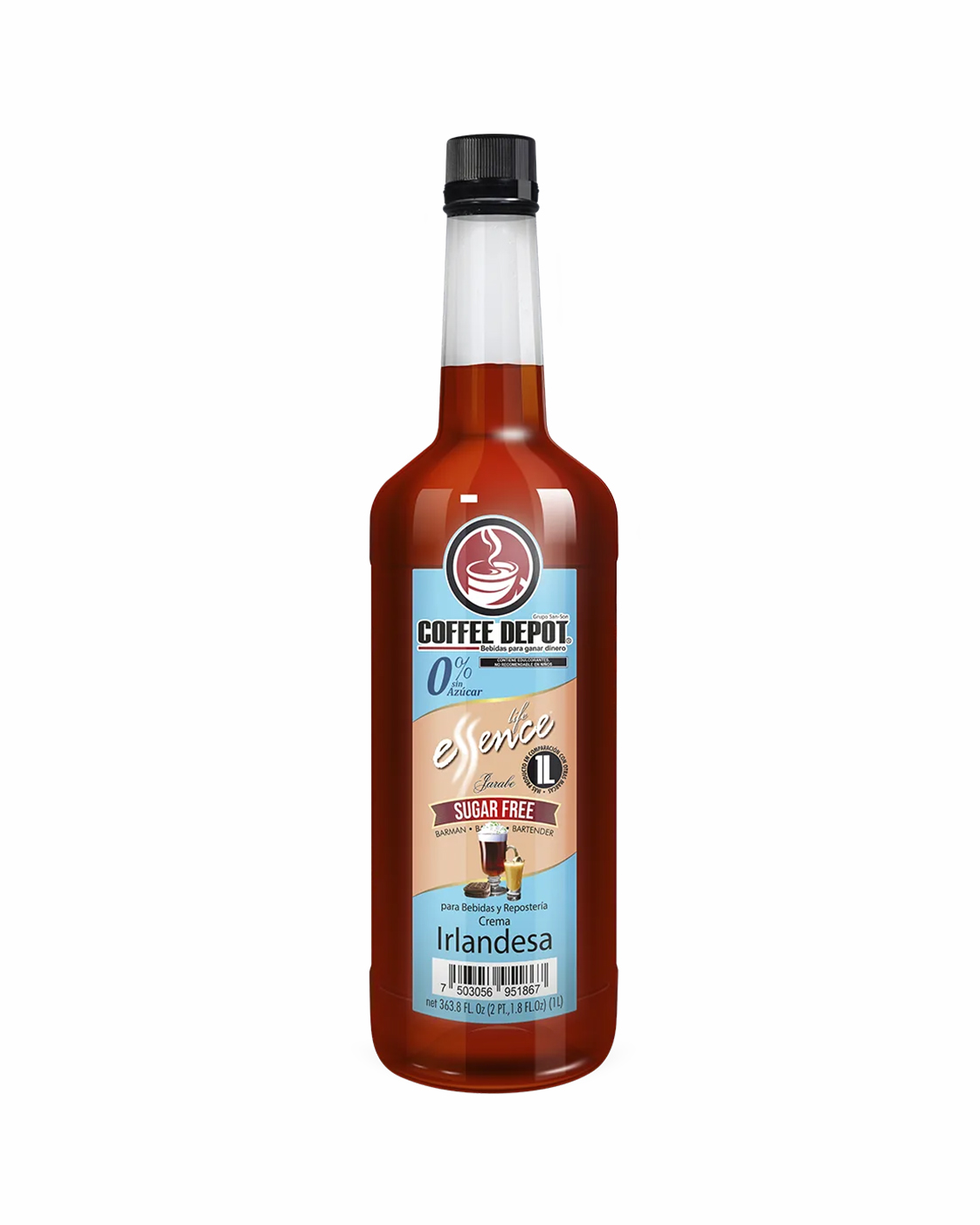 JARABE ESSENCE SUGAR FREE CREMA IRLANDESA 1 L