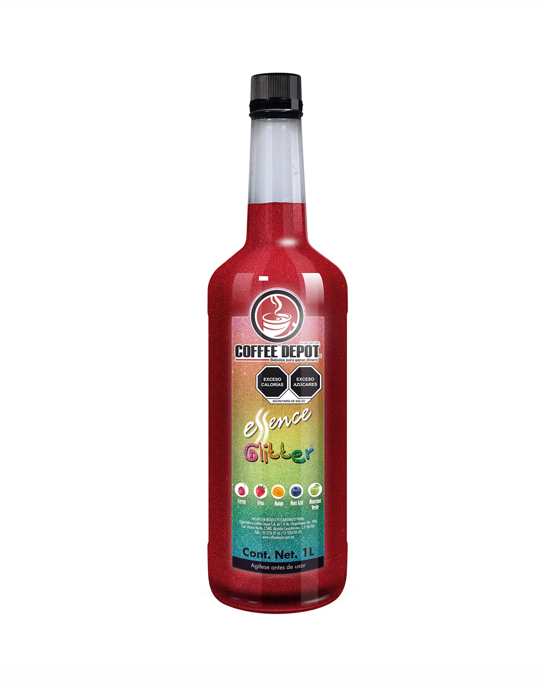 JARABE ESSENCE GLITTER FRESA 1 L