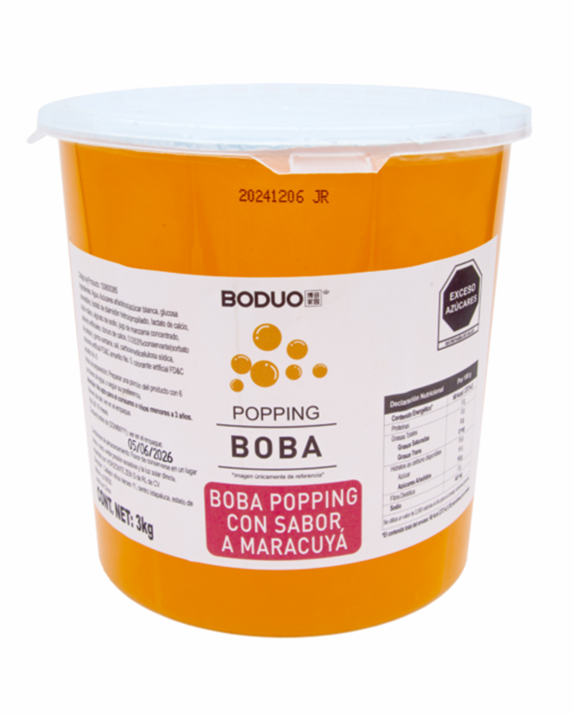 POPPING BOBA SABOR MARACUYA 3 kg