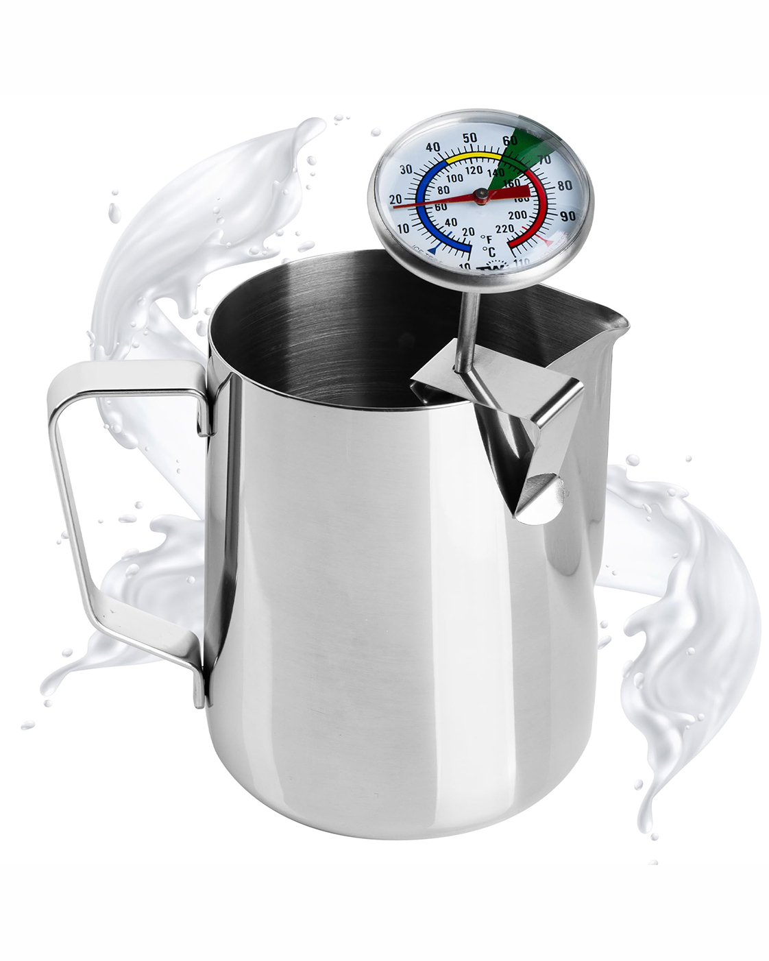 JARRA DE ACERO INOX. 20 Oz CON TERMÓMETRO